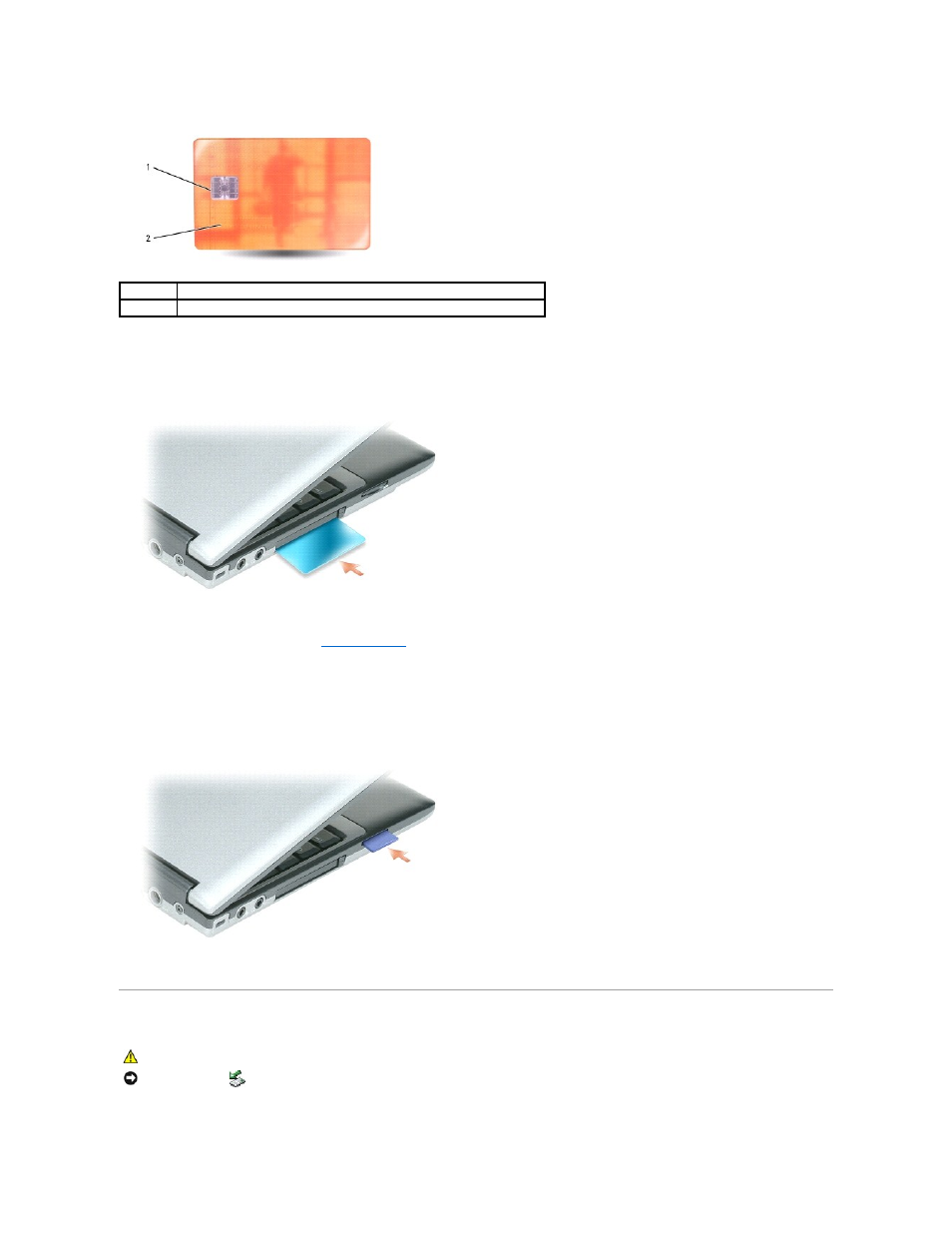 Removing a pc card, 34-mm express card, or blank, Removing a pc card, 34-mm express card, or, Blank | Dell Latitude D420 User Manual | Page 16 / 100