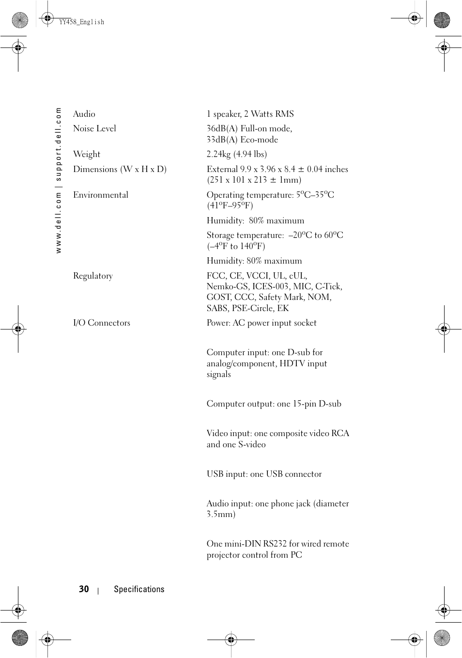 Dell 1201MP Projector User Manual | Page 30 / 76