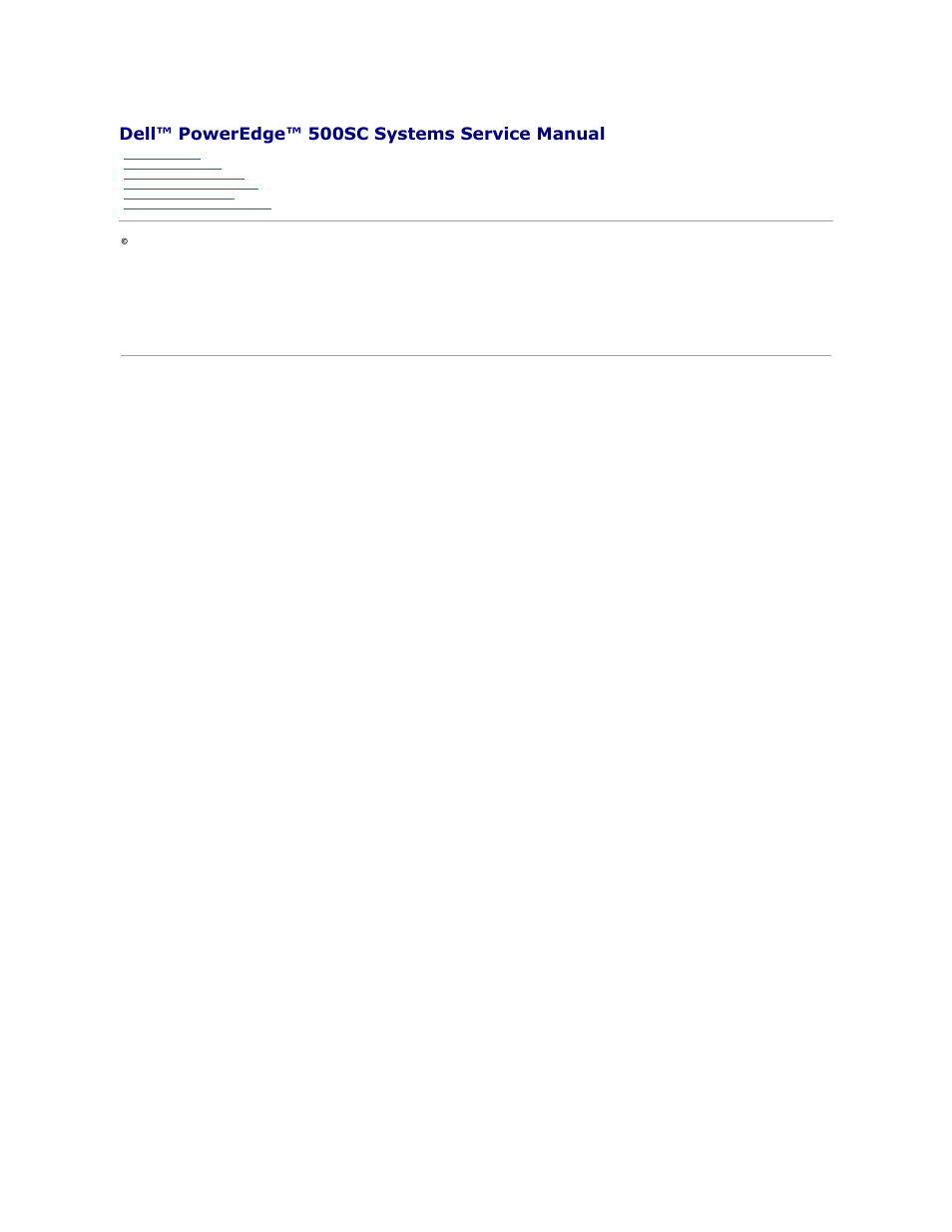 Dell PowerEdge 500SC User Manual | 38 pages