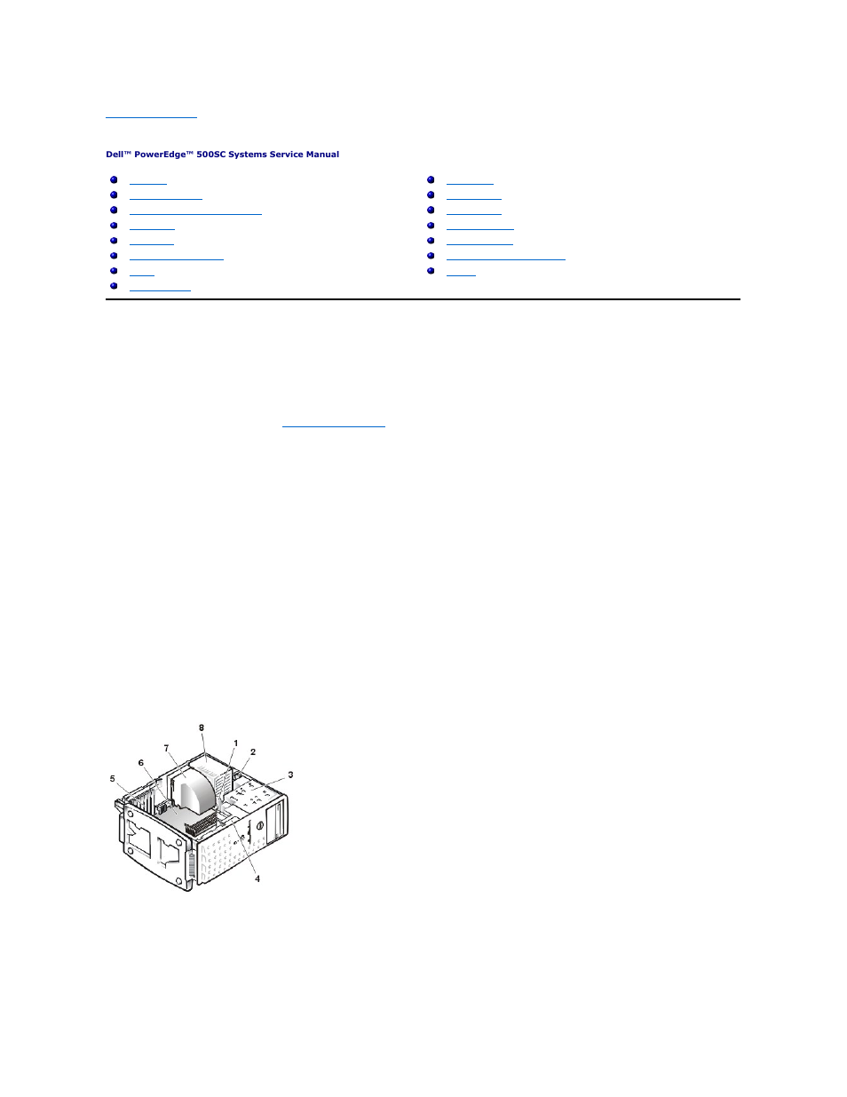 Removing and replacing parts, Overview, Inside the system | Recommended tools | Dell PowerEdge 500SC User Manual | Page 16 / 38