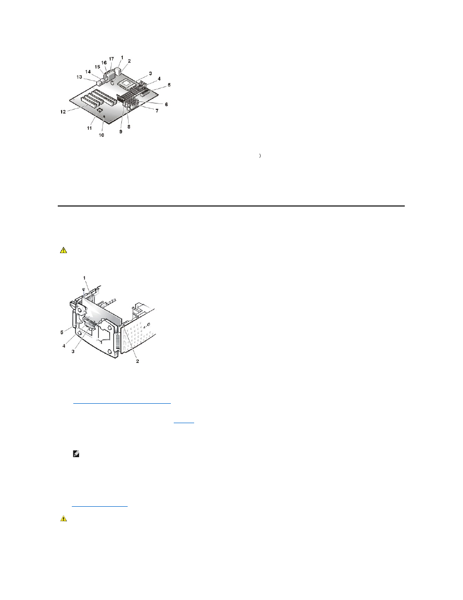 Expansion cards, Remove the expansion cards, Install the | Expansion card removal | Dell PowerEdge 500SC User Manual | Page 26 / 38