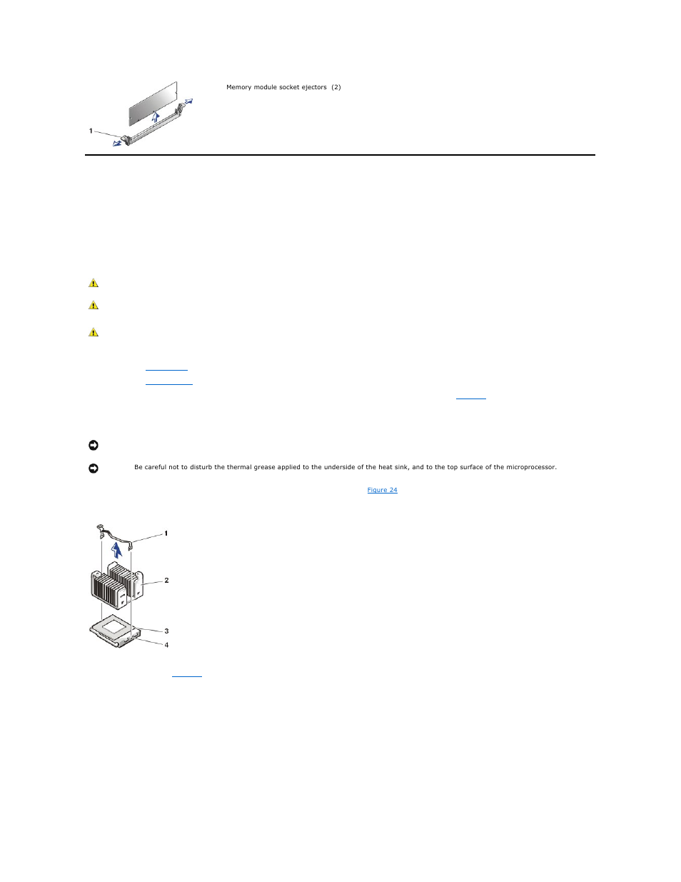 Upgrading the microprocessor, Microprocessor, Install the | Microprocessor and heat-sink removal | Dell PowerEdge 500SC User Manual | Page 29 / 38