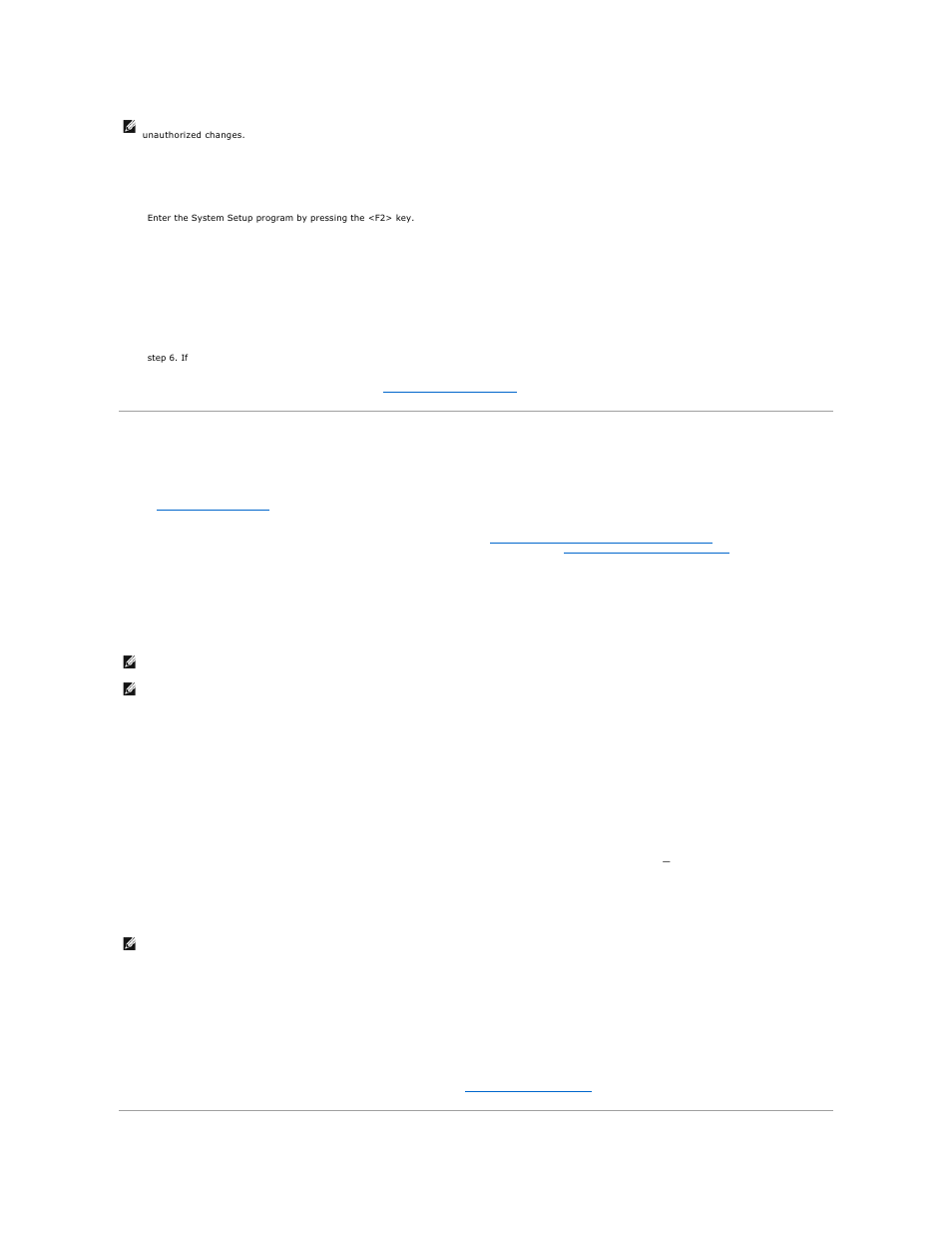 Using the setup password feature, Using the system password feature, Deleting or changing an existing system password | If you assign and later, Assigning a setup password, Operating with a setup password enabled, Deleting or changing an existing setup password | Dell PowerEdge 500SC User Manual | Page 37 / 38
