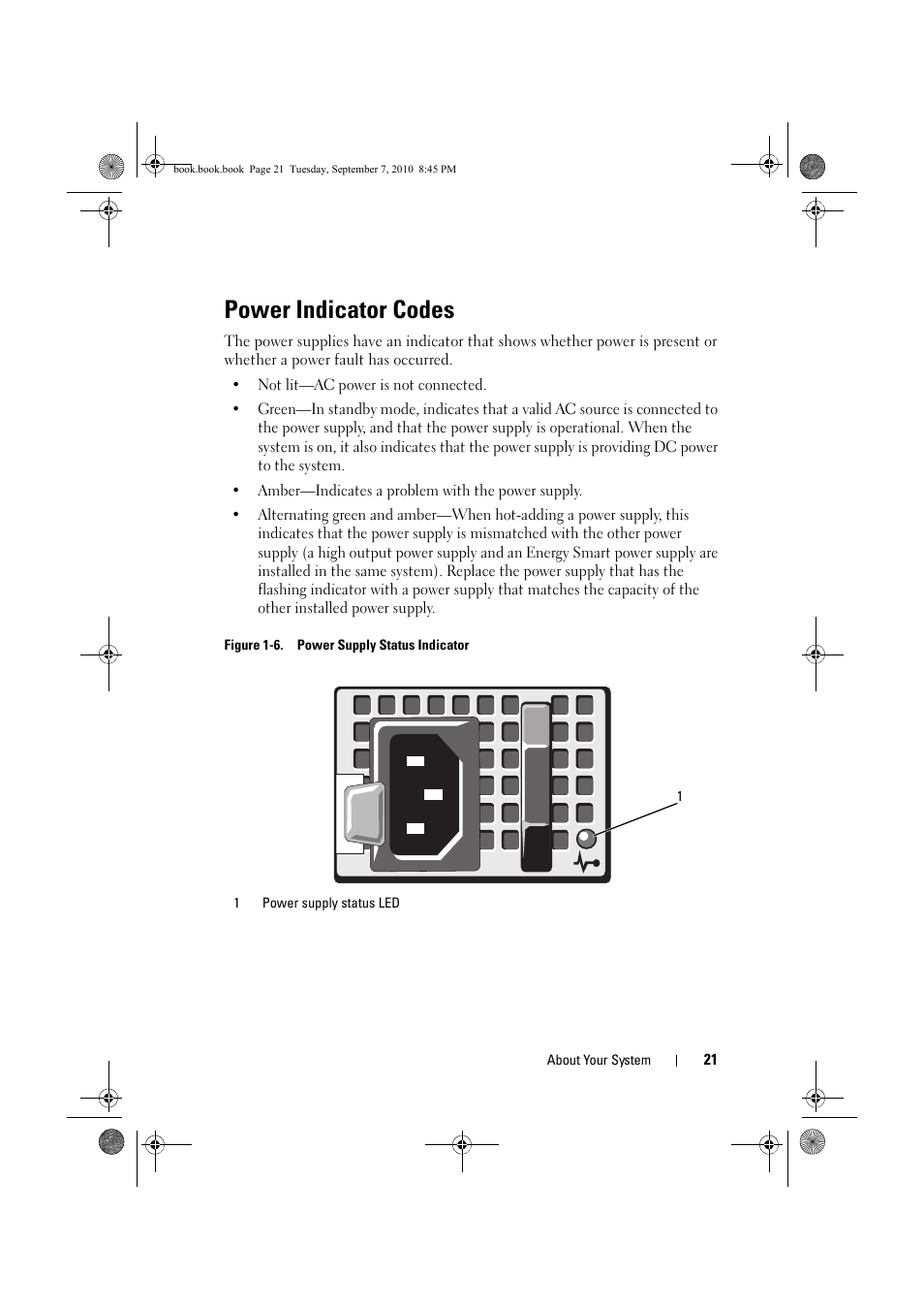 Power indicator codes | Dell DX6004S User Manual | Page 21 / 168