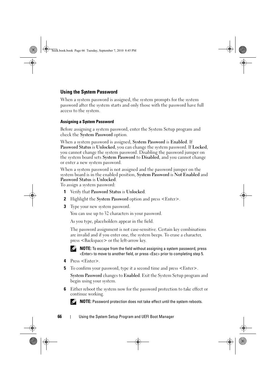 Using the system password | Dell DX6004S User Manual | Page 66 / 168