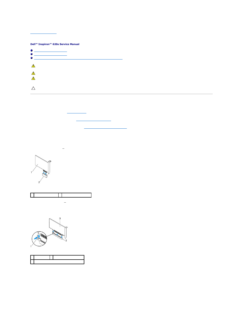 Pci express cards, Removing pci express cards | Dell Inspiron 620 (Mid 2011) User Manual | Page 7 / 43