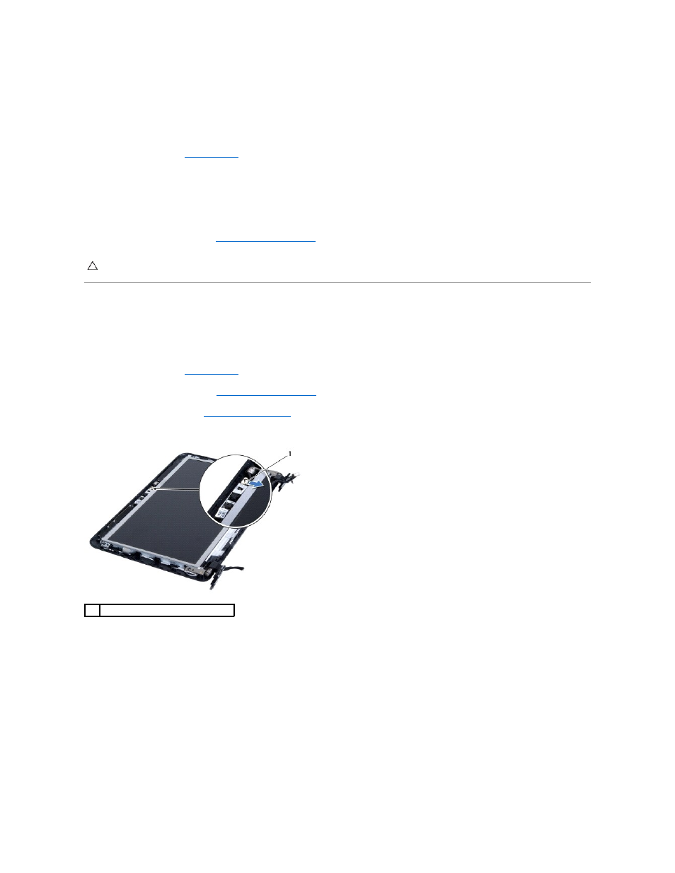 Display panel, Replacing the display bezel, Removing the display panel | Dell Inspiron Mini 10 (1012, Late 2009) User Manual | Page 18 / 56