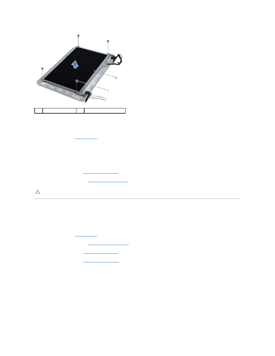 Display cable, Replacing the display panel, Removing the display cable | Dell Inspiron Mini 10 (1012, Late 2009) User Manual | Page 19 / 56