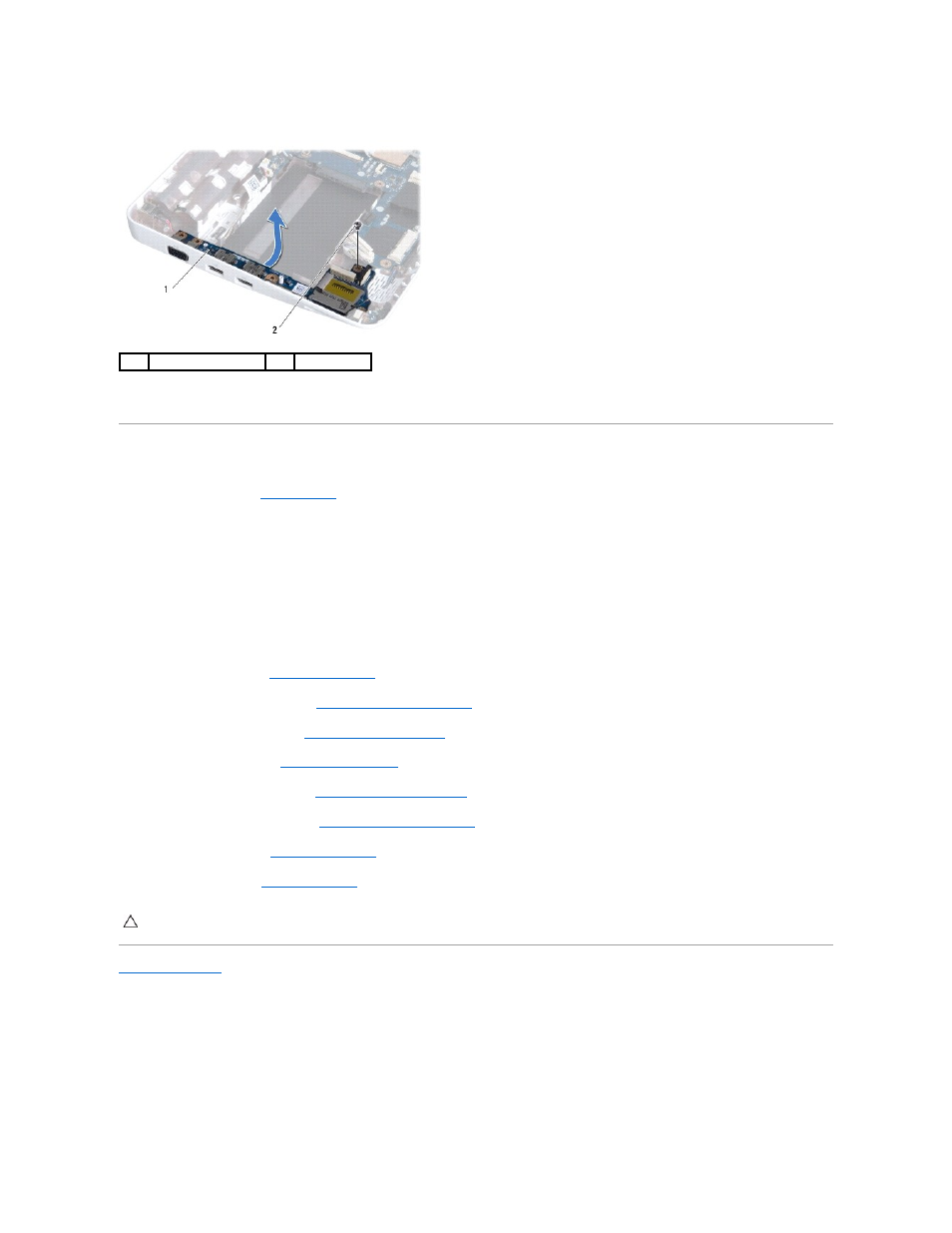 Replacing the i/o board | Dell Inspiron Mini 10 (1012, Late 2009) User Manual | Page 27 / 56