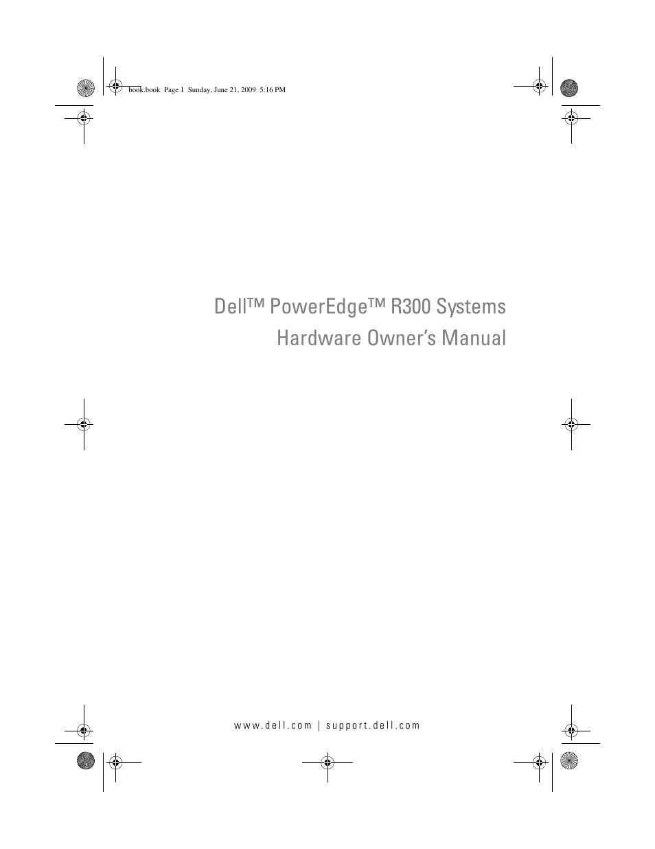 Dell PowerEdge R300 User Manual | 186 pages