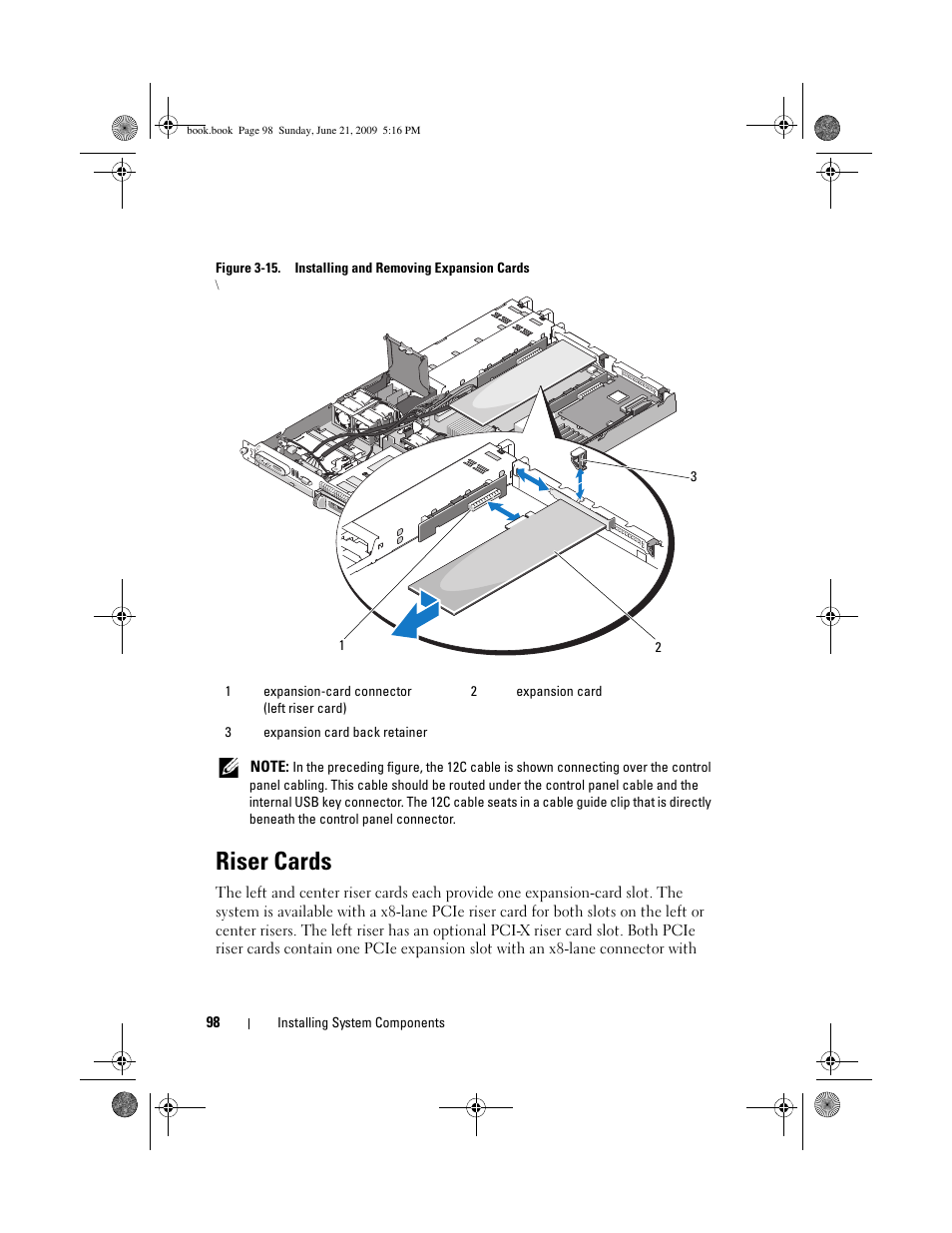 Riser cards | Dell PowerEdge R300 User Manual | Page 98 / 186