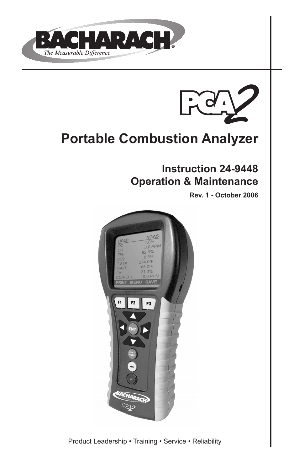 Bacharach PCA 2 24-9448 User Manual | 108 pages