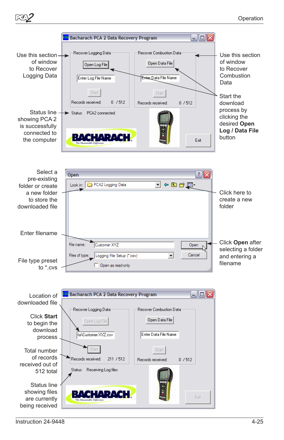 Bacharach PCA 2 24-9448 User Manual | Page 59 / 108