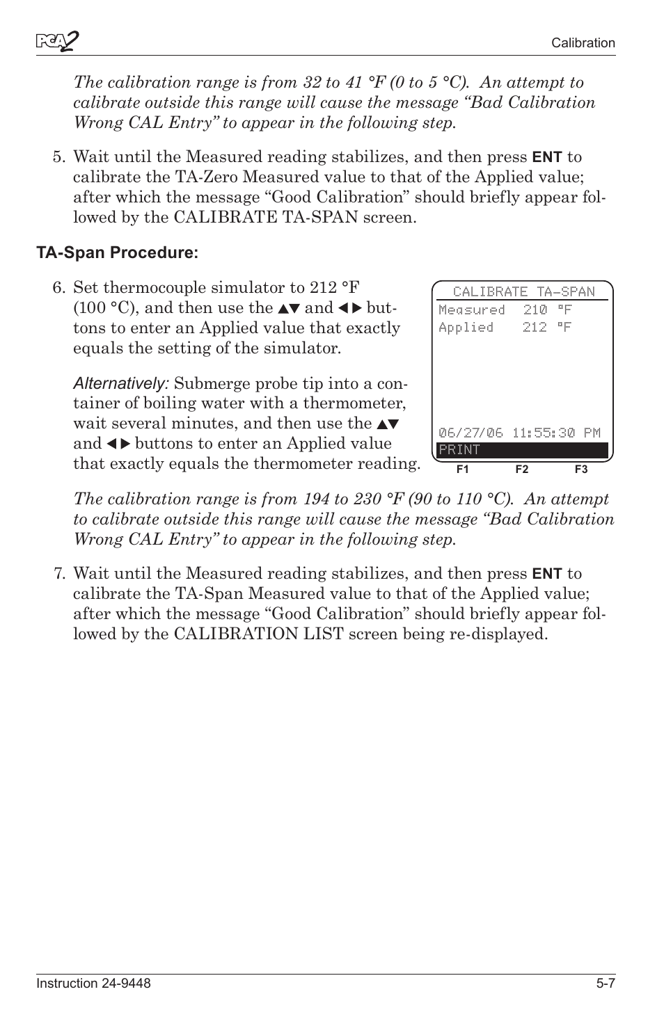 Bacharach PCA 2 24-9448 User Manual | Page 73 / 108