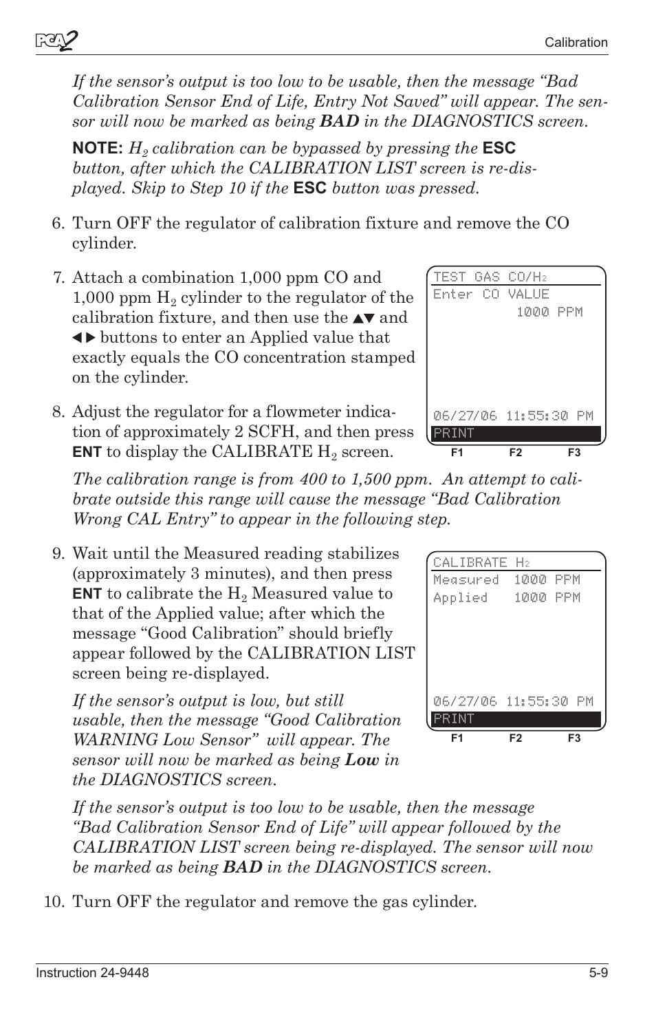 Bacharach PCA 2 24-9448 User Manual | Page 75 / 108