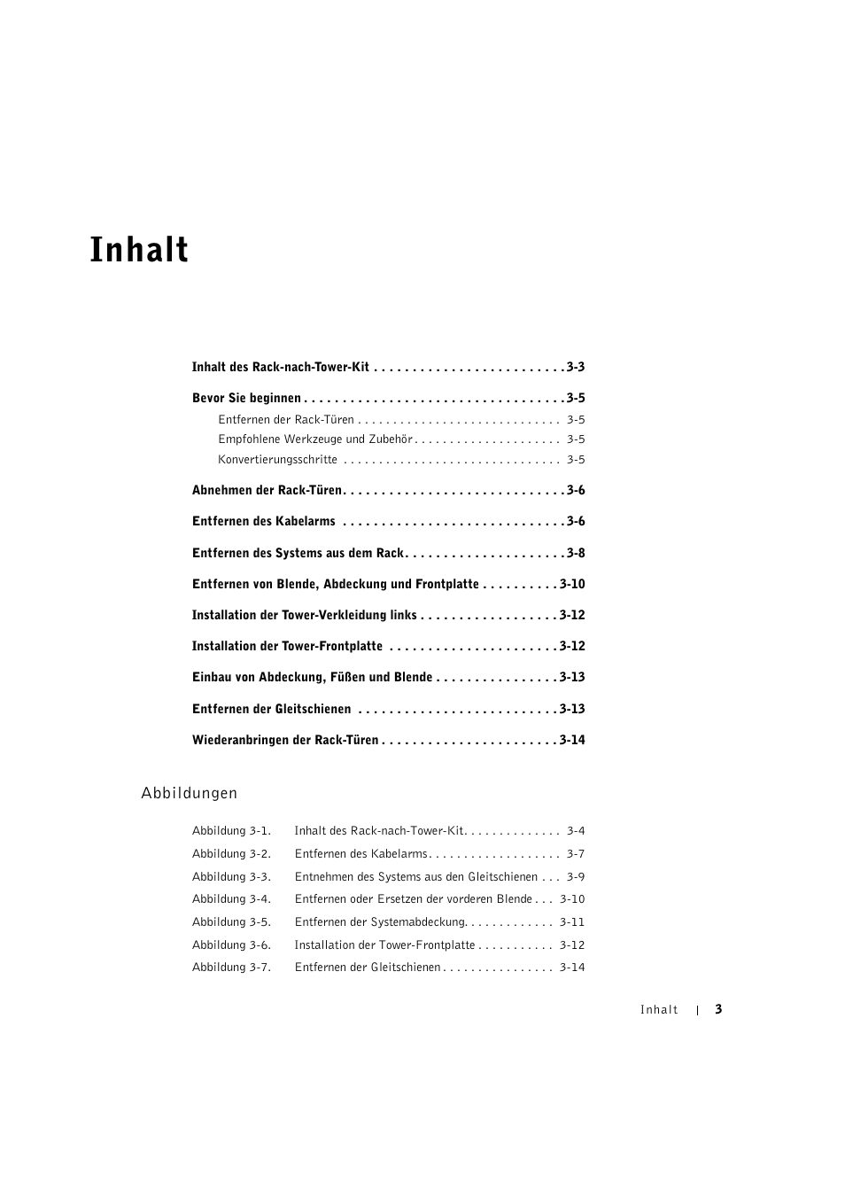 Inhalt | Dell PowerEdge 2600 User Manual | Page 39 / 90