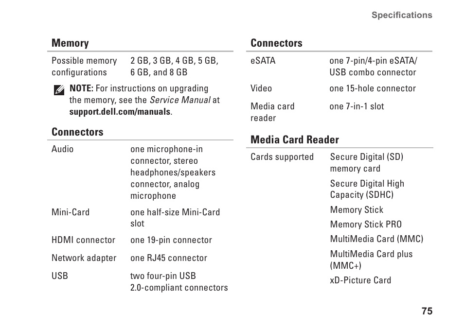 Dell Inspiron 13 (N3010, Mid 2010) User Manual | Page 77 / 90