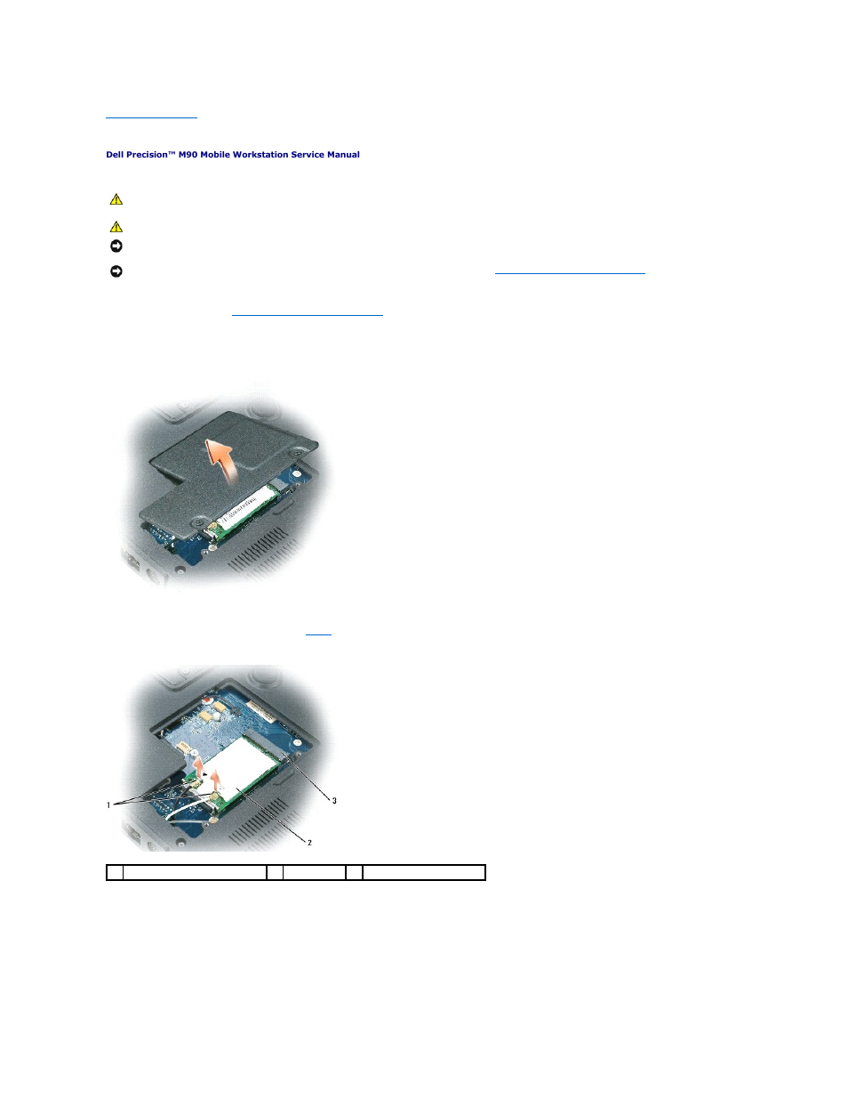 Mini-card | Dell Precision M90 User Manual | Page 11 / 55