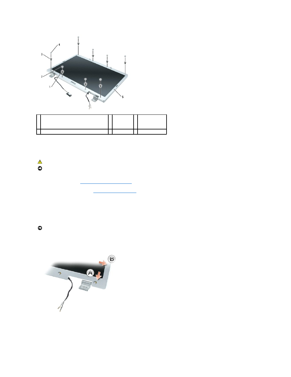 Removing the display bezel | Dell Precision M90 User Manual | Page 23 / 55