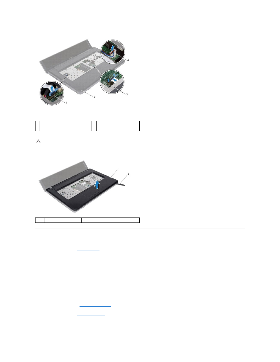 Replacing the palm rest | Dell Inspiron 15 (M5030, Mid 2010) User Manual | Page 33 / 41