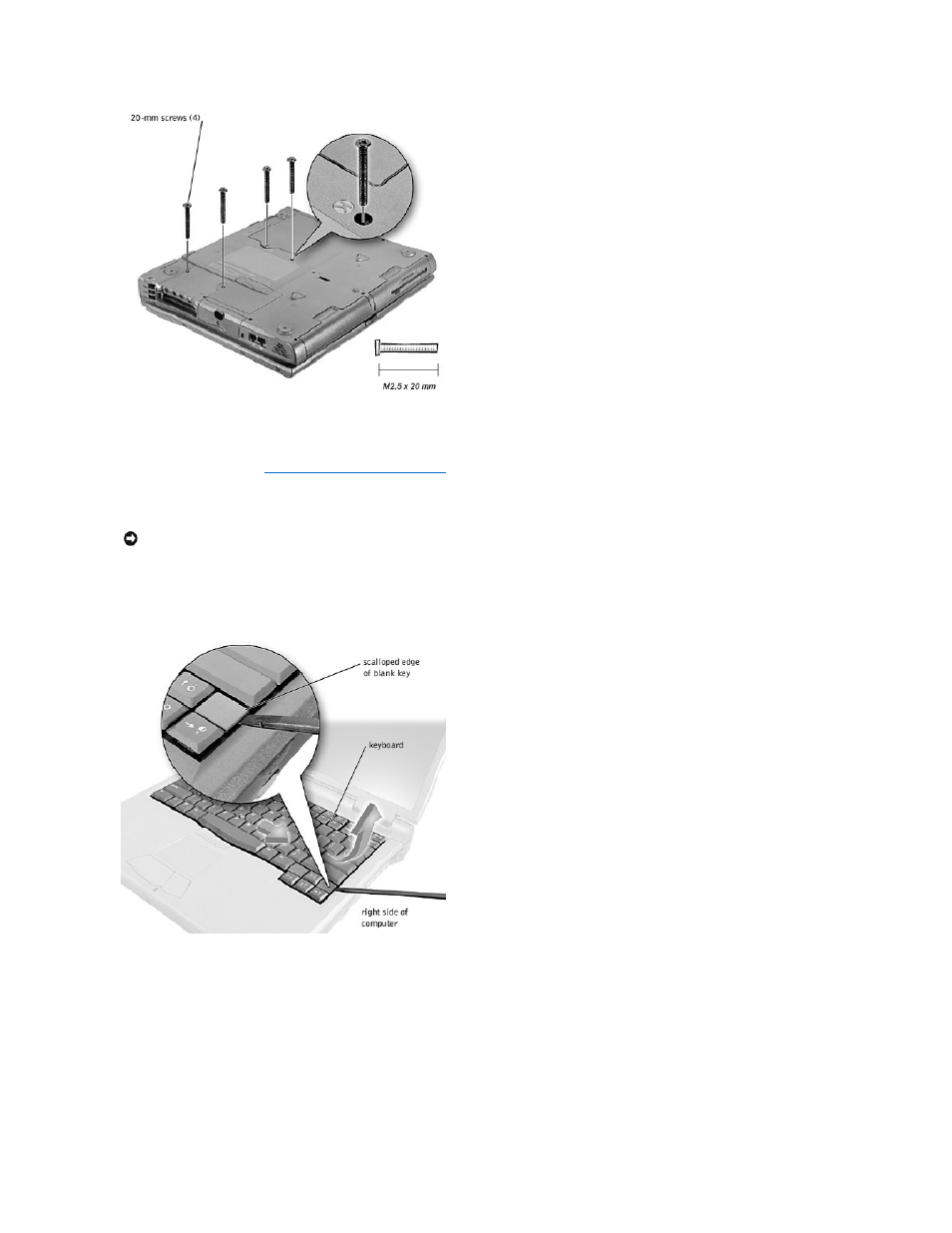 Removing the keyboard assembly | Dell Latitude C810 User Manual | Page 10 / 28