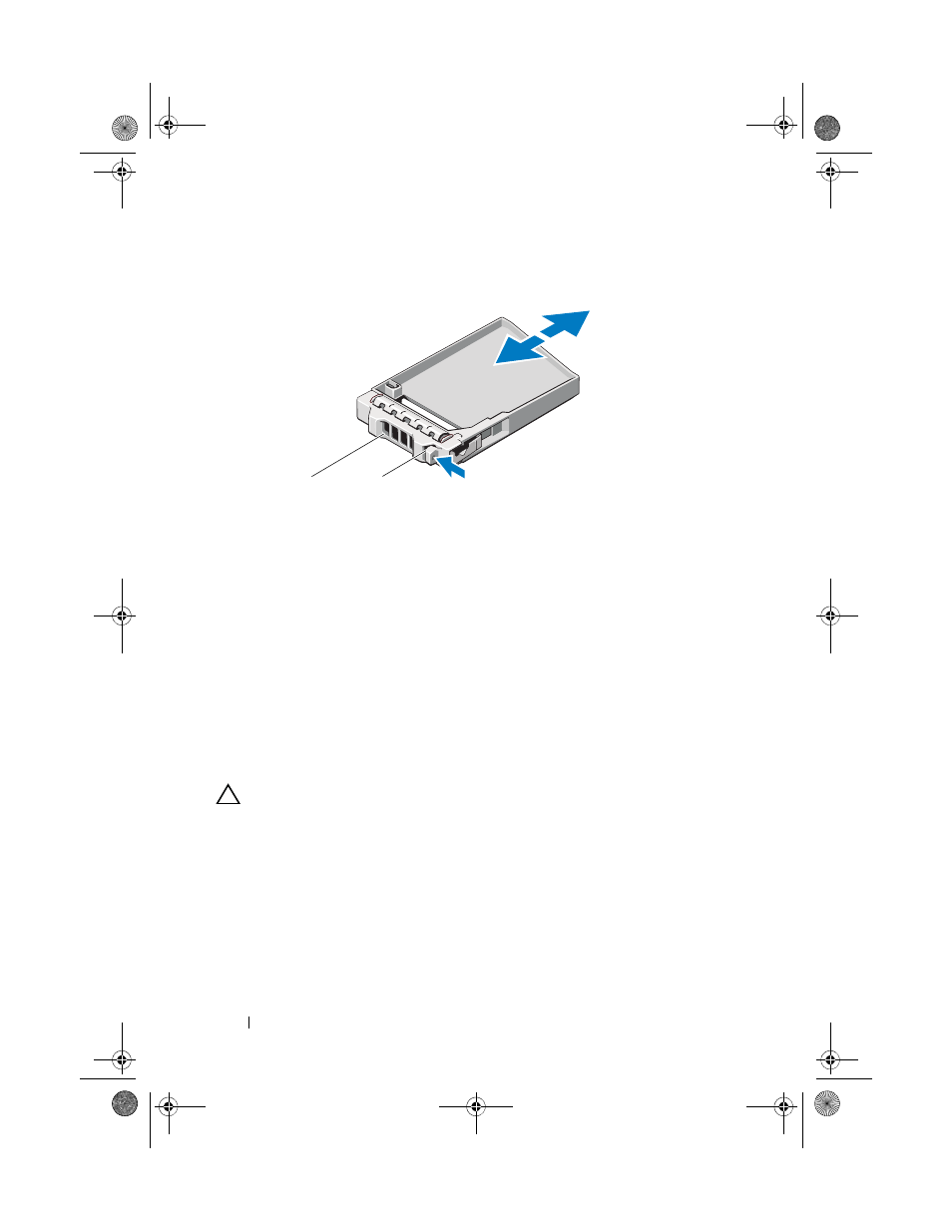 Installing a hard-drive blank, Removing a hard drive, And figure 16-3 for | Dell POWERVAULT MD3620I User Manual | Page 224 / 294