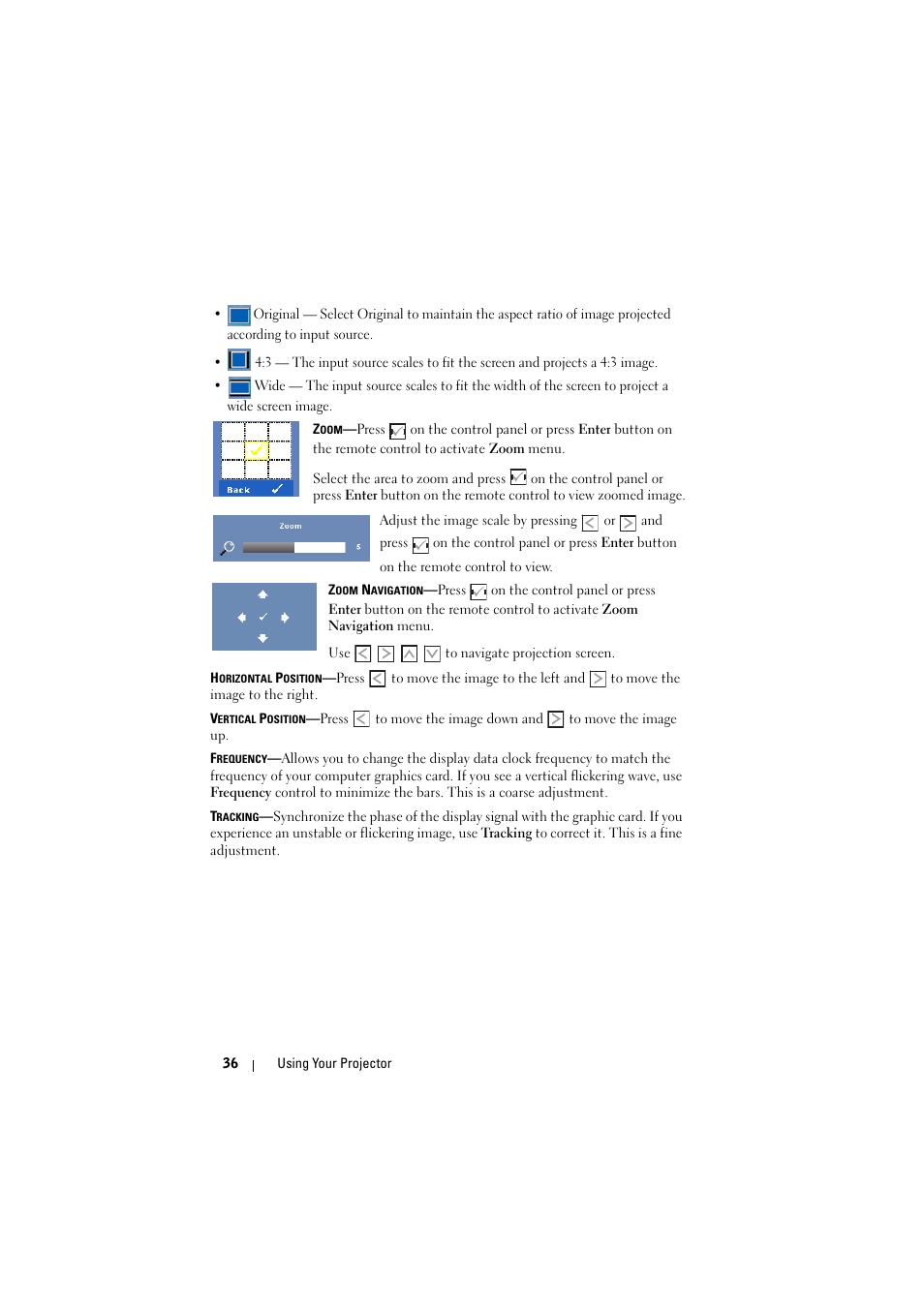 Dell 1510X Projector User Manual | Page 36 / 80
