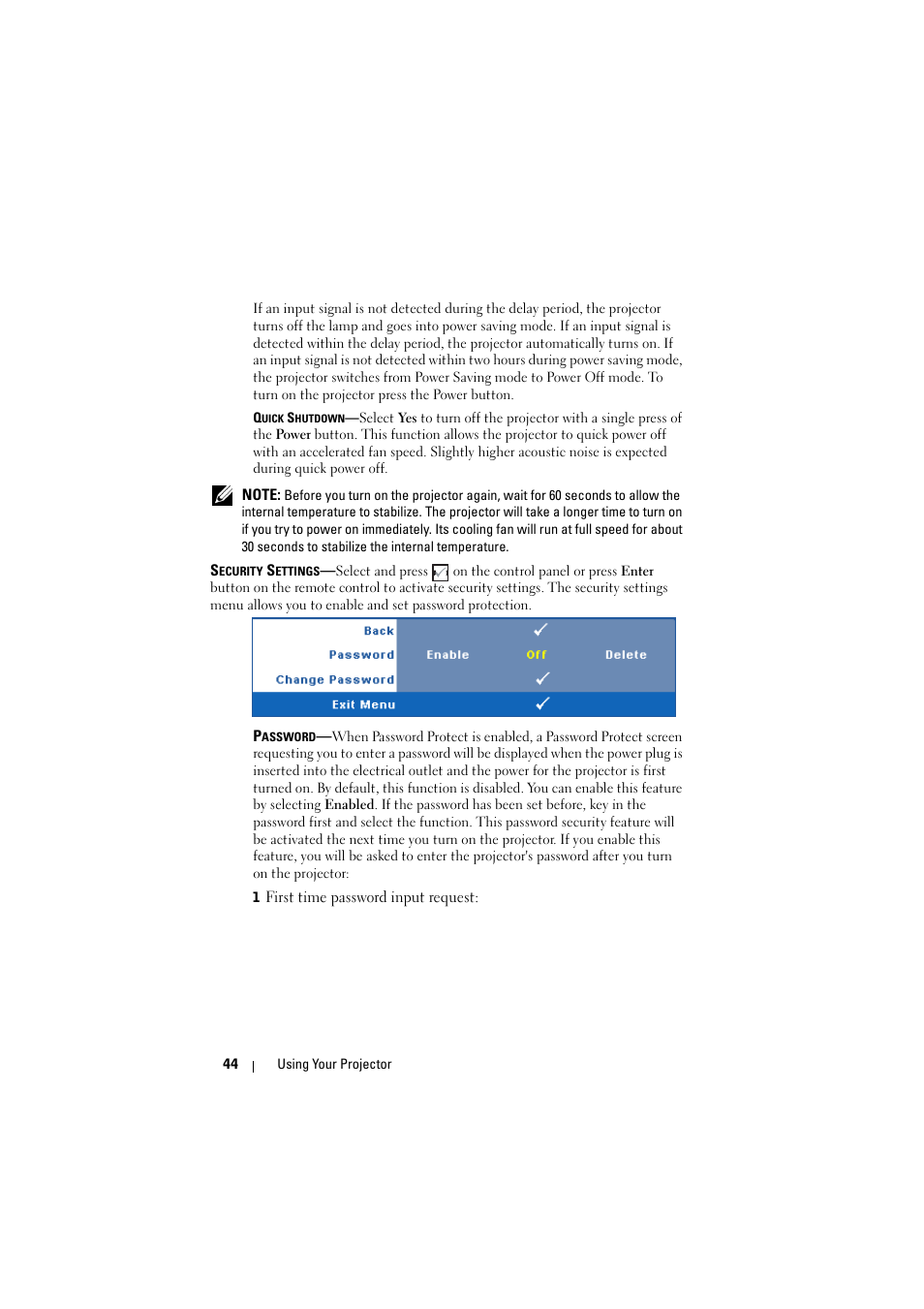 Dell 1510X Projector User Manual | Page 44 / 80