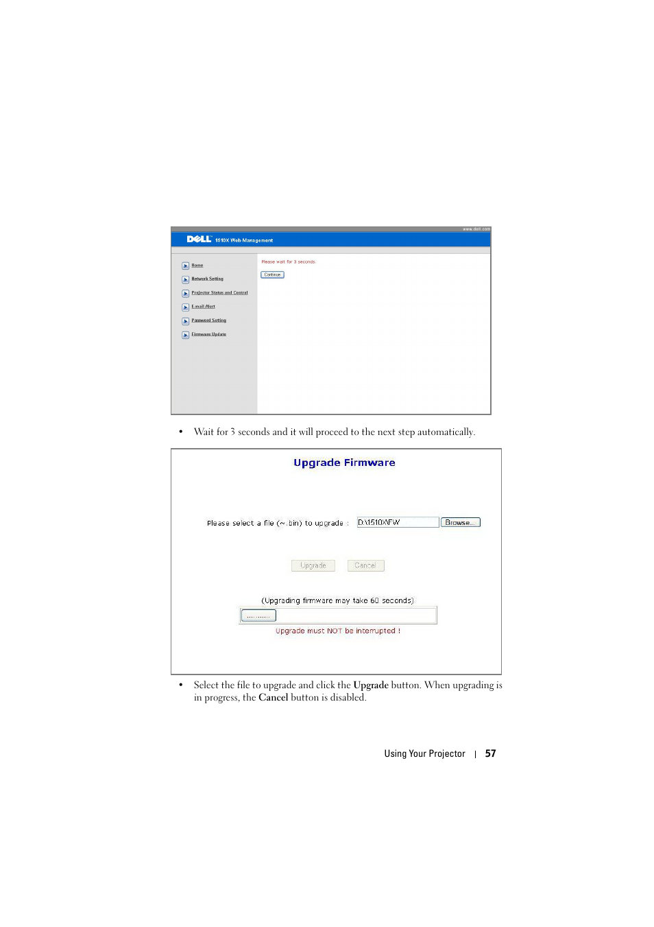 Dell 1510X Projector User Manual | Page 57 / 80