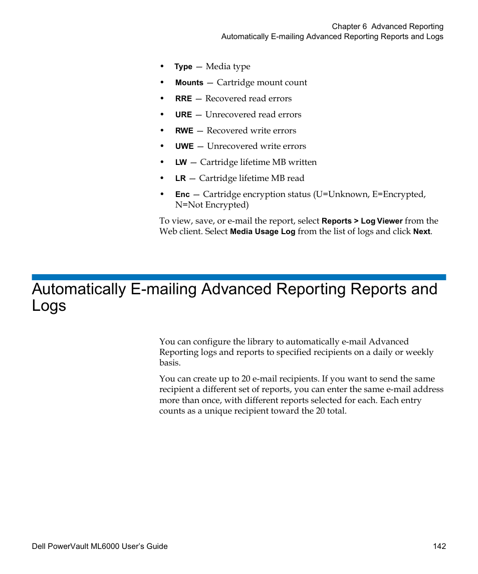 Dell PowerVault ML6000 User Manual | Page 142 / 438