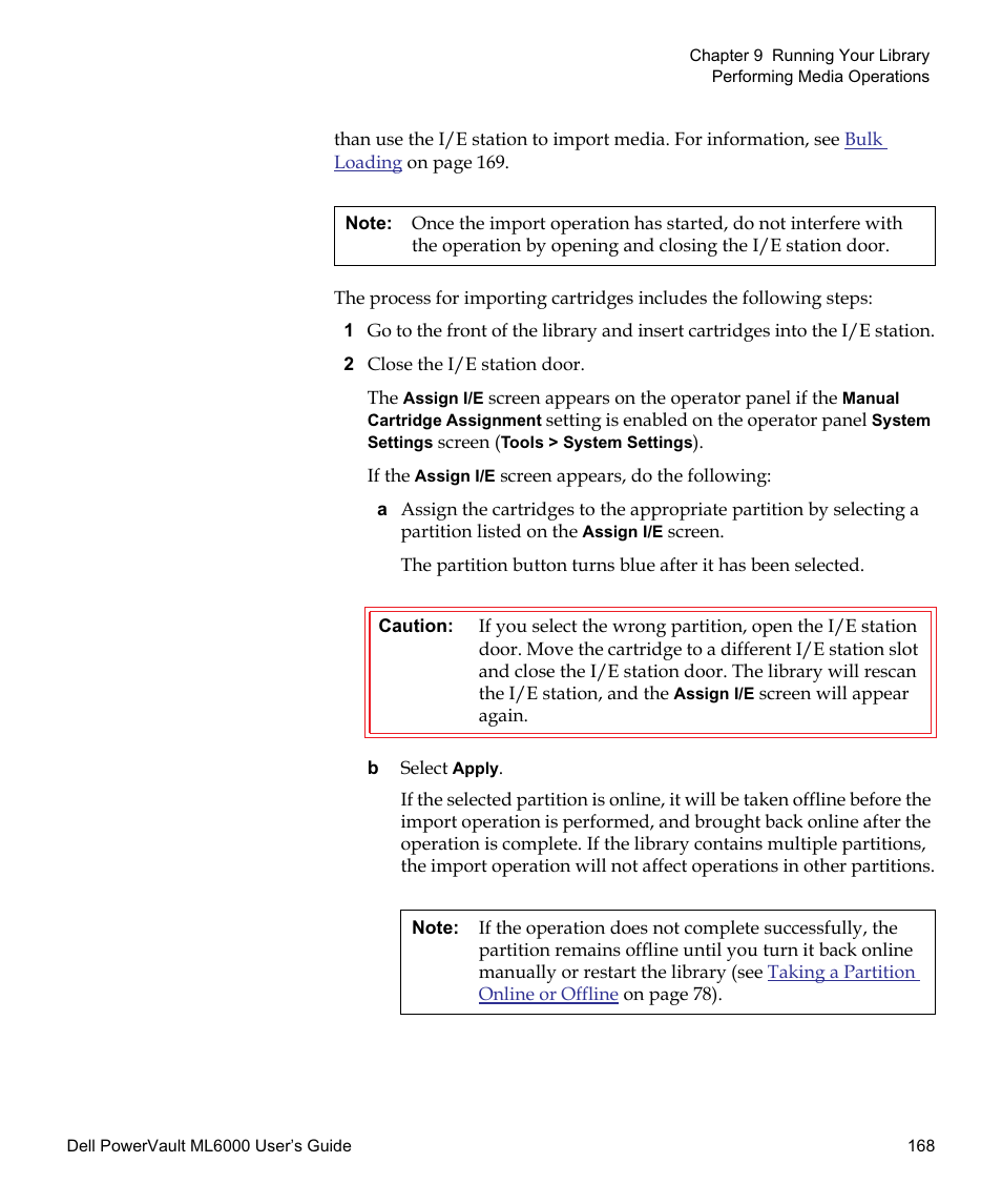 Dell PowerVault ML6000 User Manual | Page 168 / 438