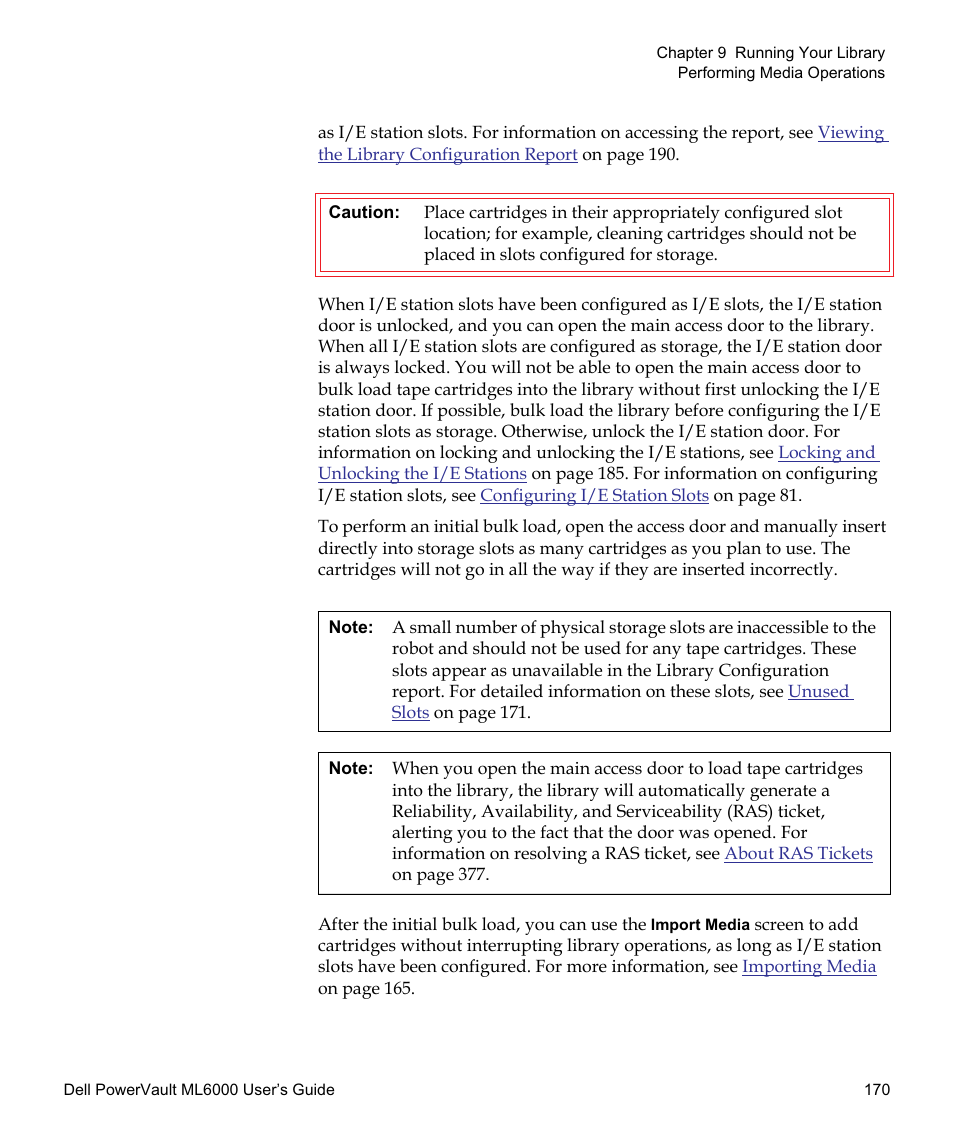 Dell PowerVault ML6000 User Manual | Page 170 / 438