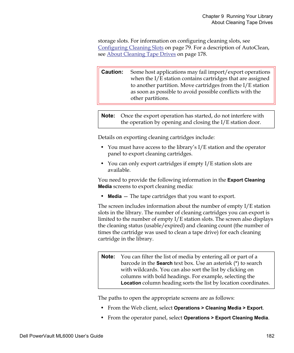 Dell PowerVault ML6000 User Manual | Page 182 / 438