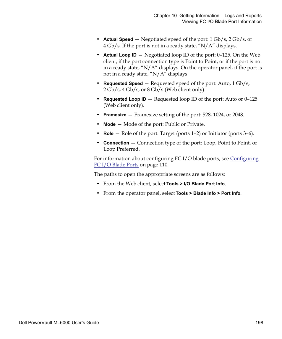 Dell PowerVault ML6000 User Manual | Page 198 / 438