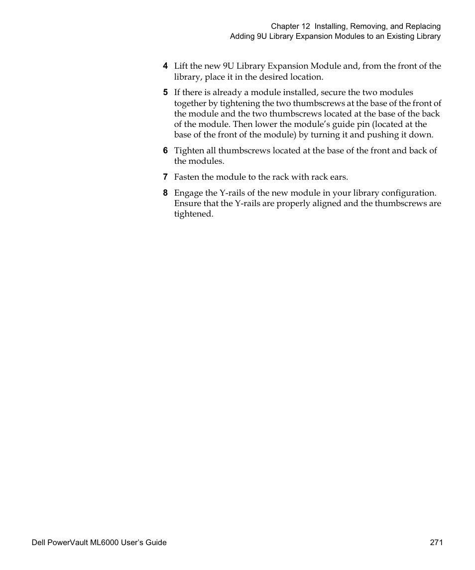 Dell PowerVault ML6000 User Manual | Page 271 / 438