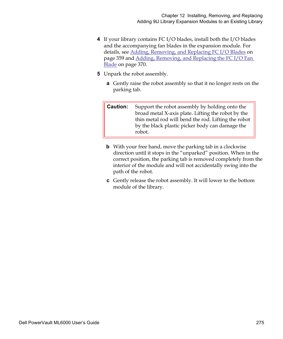 Dell PowerVault ML6000 User Manual | Page 275 / 438