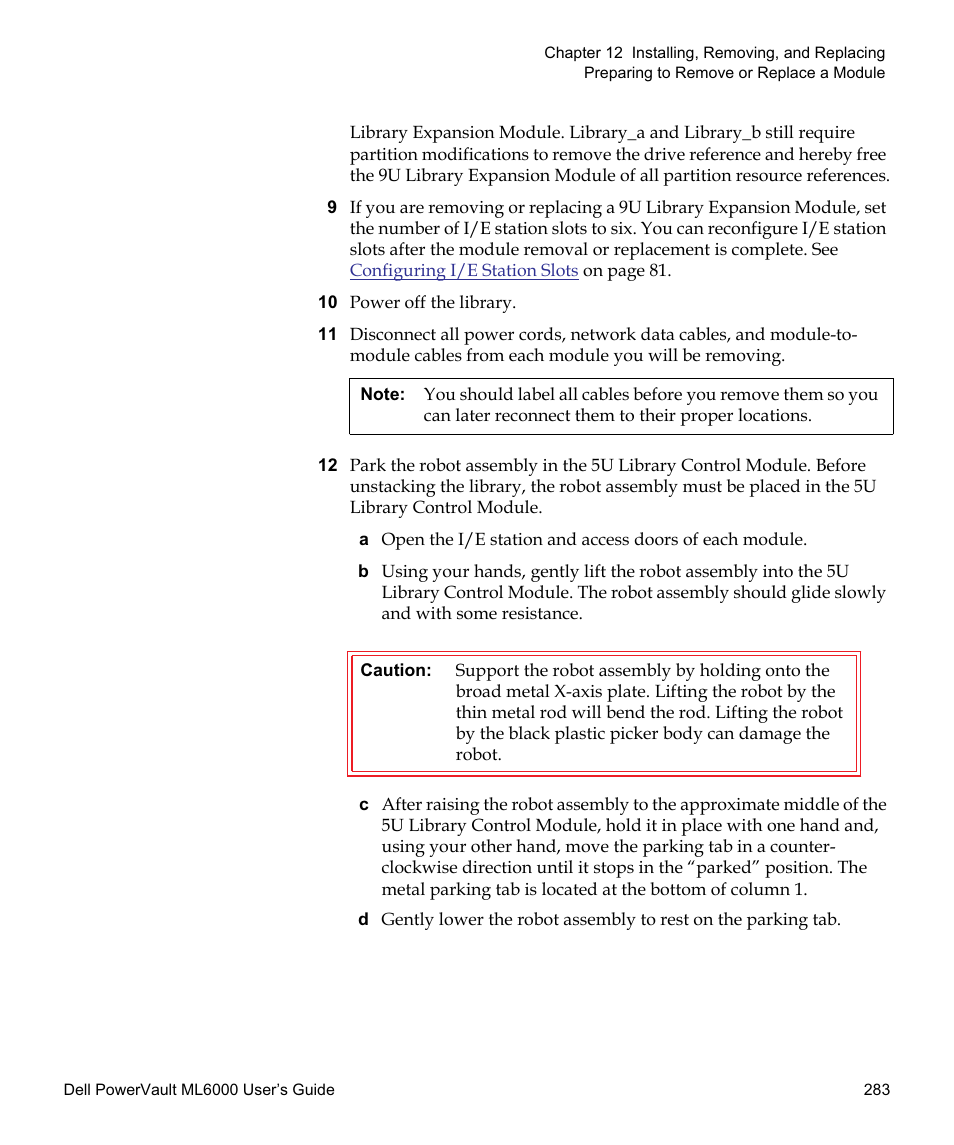 Dell PowerVault ML6000 User Manual | Page 283 / 438