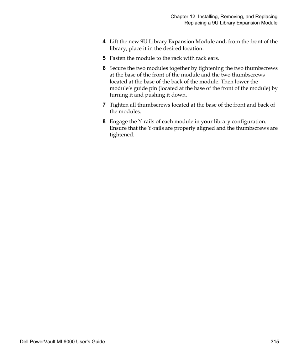 Dell PowerVault ML6000 User Manual | Page 315 / 438