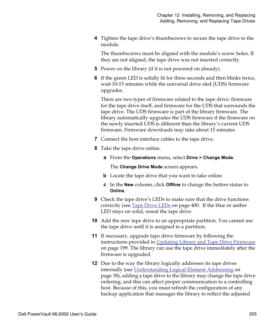 Dell PowerVault ML6000 User Manual | Page 355 / 438