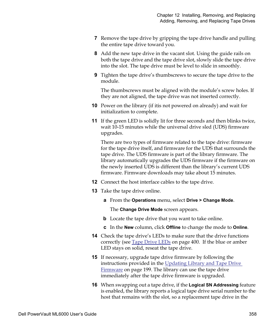 Dell PowerVault ML6000 User Manual | Page 358 / 438