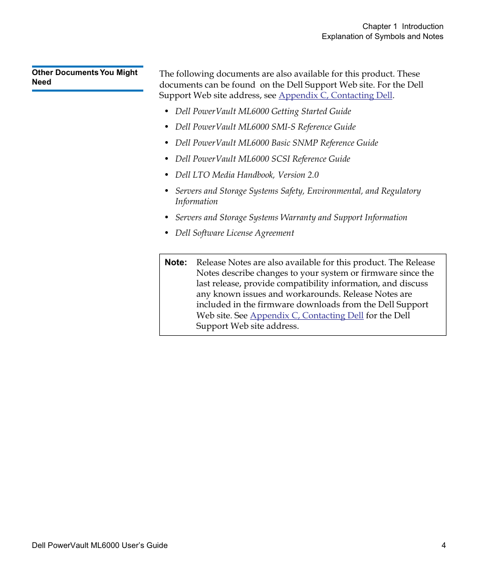 Other documents you might need | Dell PowerVault ML6000 User Manual | Page 4 / 438