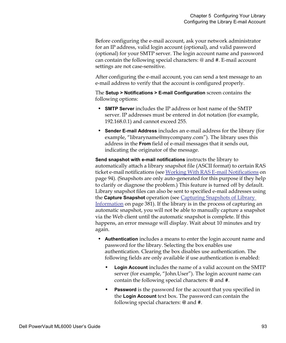 Dell PowerVault ML6000 User Manual | Page 93 / 438