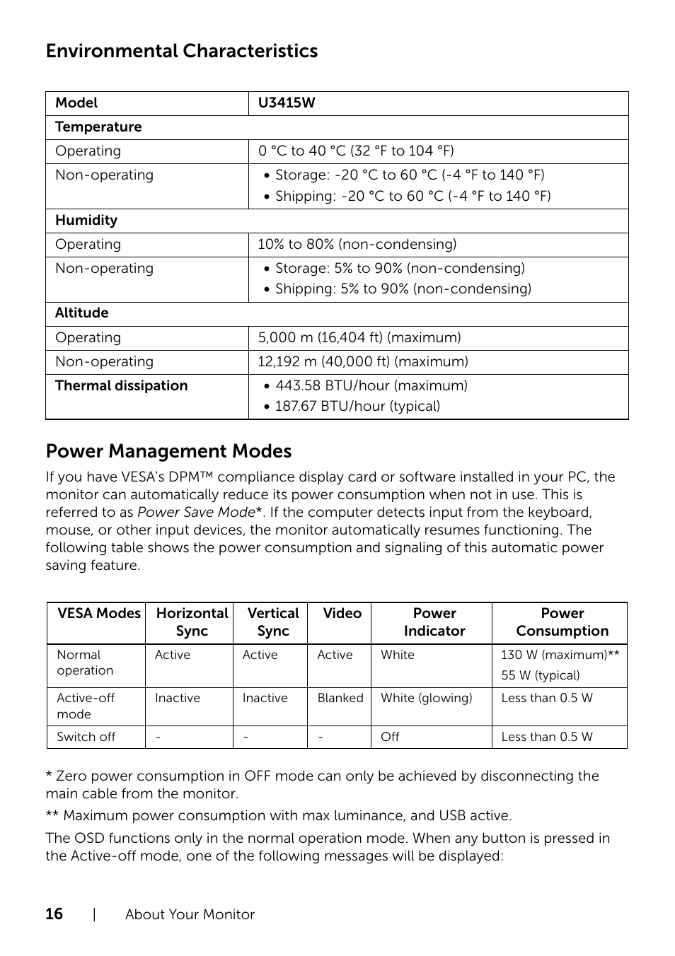 Dell UltraSharp 34 Curved Monitor User Manual | Page 16 / 69