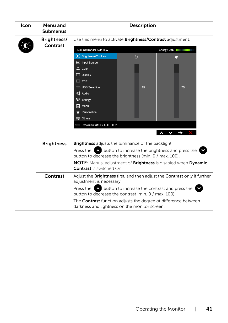 Dell UltraSharp 34 Curved Monitor User Manual | Page 41 / 69