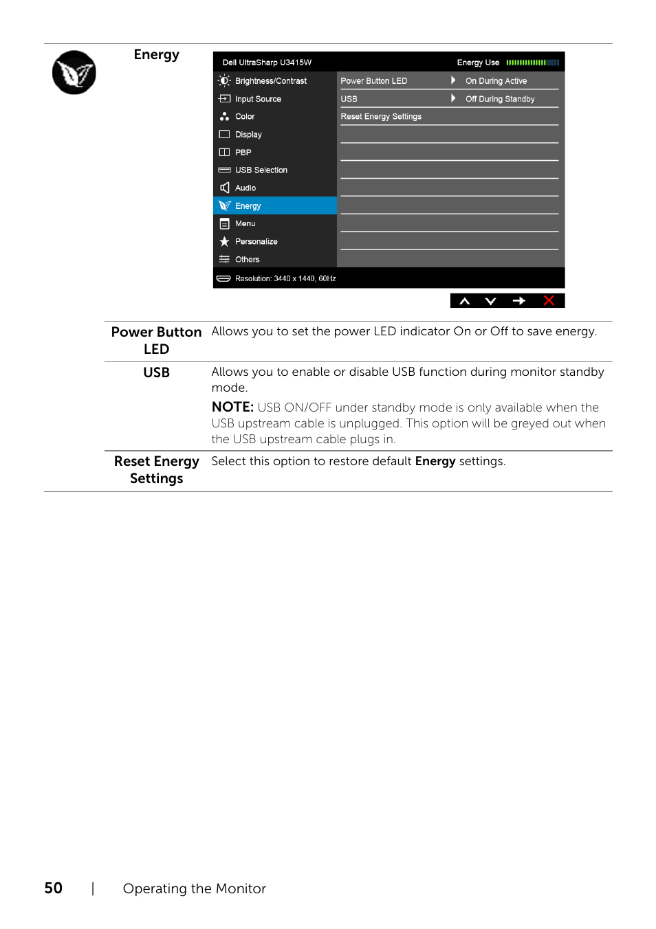 Dell UltraSharp 34 Curved Monitor User Manual | Page 50 / 69