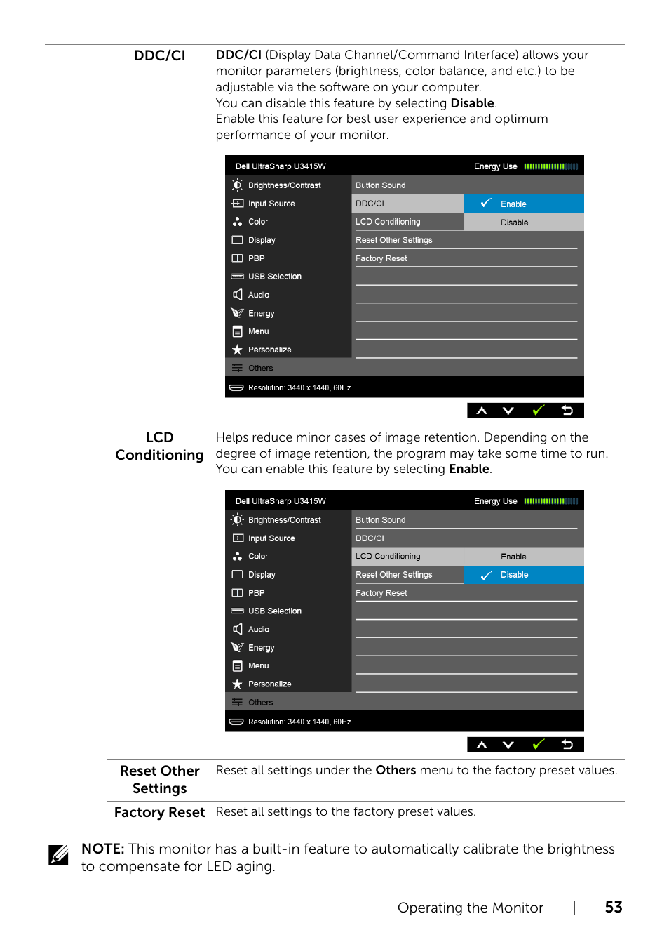 Dell UltraSharp 34 Curved Monitor User Manual | Page 53 / 69