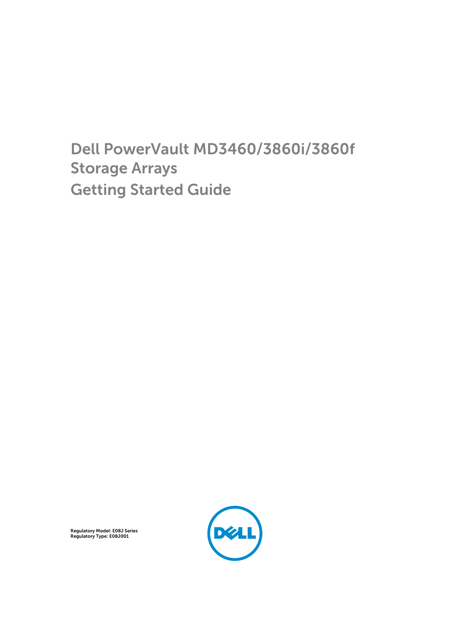 Dell PowerVault MD3860f User Manual | 10 pages