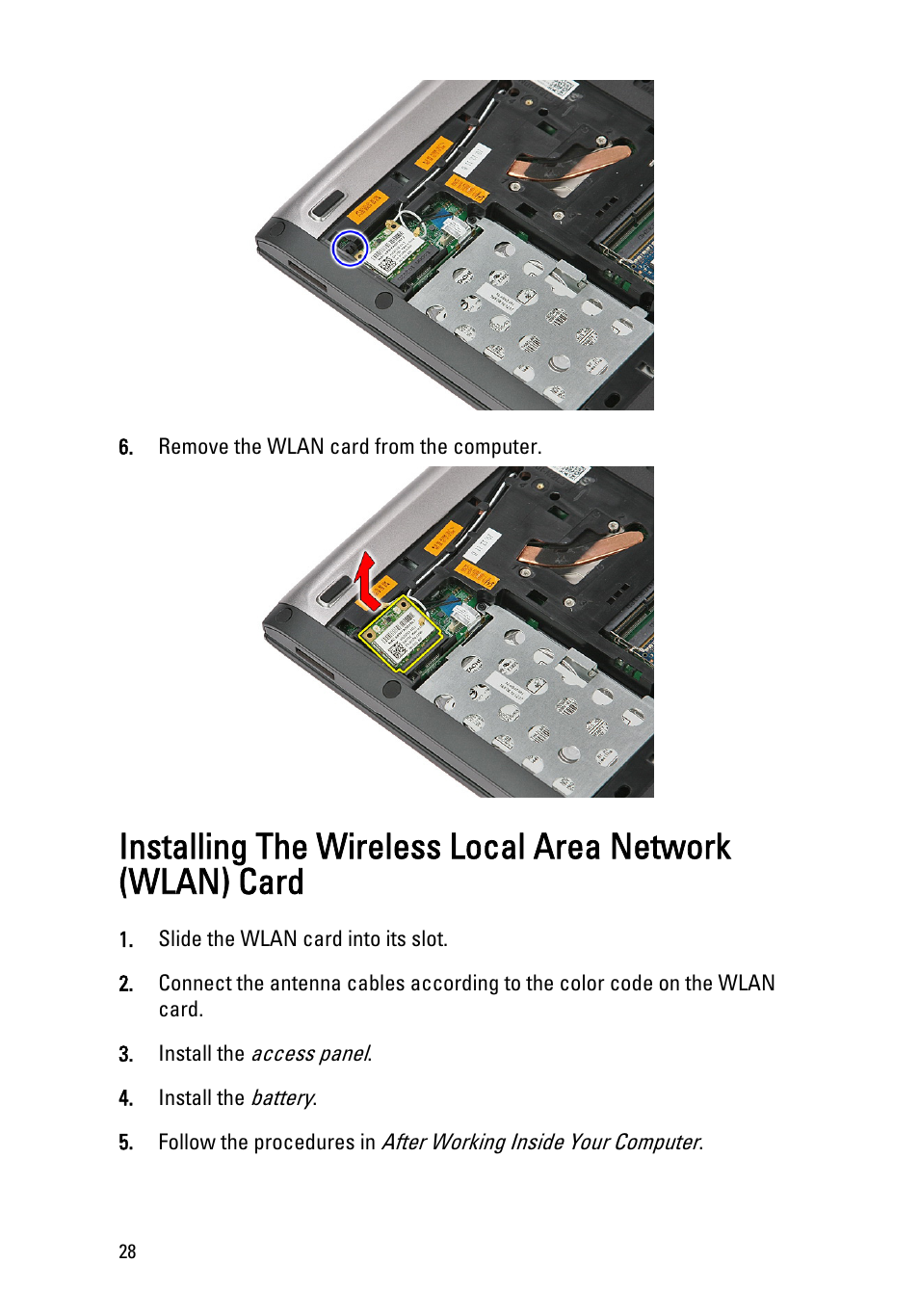 Dell Vostro 3350 (Early 2011) User Manual | Page 28 / 113