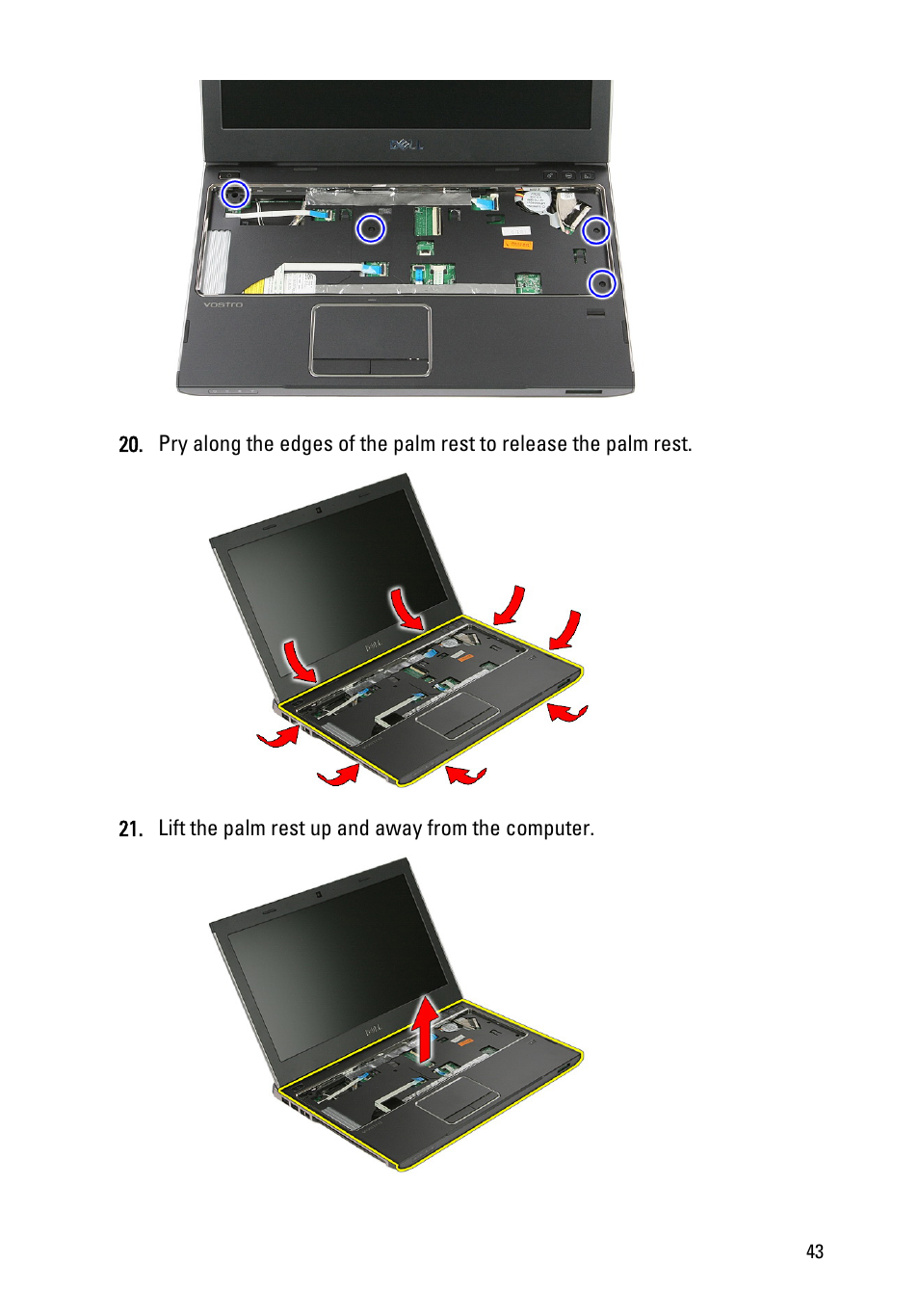 Dell Vostro 3350 (Early 2011) User Manual | Page 43 / 113