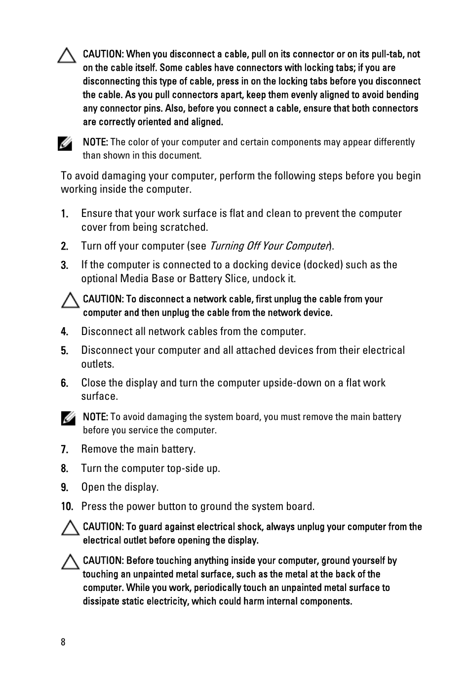 Dell Vostro 3350 (Early 2011) User Manual | Page 8 / 113